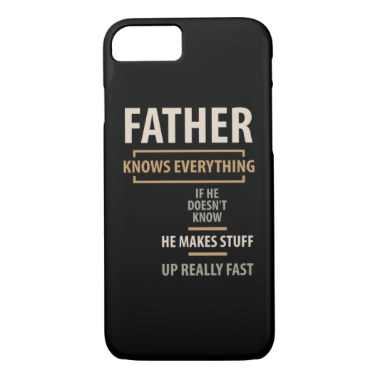 Vater weiß alles - Geschenke von Vater und Großvat Case-Mate iPhone Hülle (Rückseite)