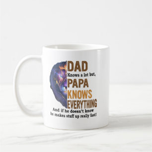 Vater weiß viel, aber Papa weiß alles, was Shirt Kaffeetasse