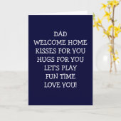 VATER-WELCOME-ZUHAUSE MIT KISSEN KARTE (Gelbe Blume)