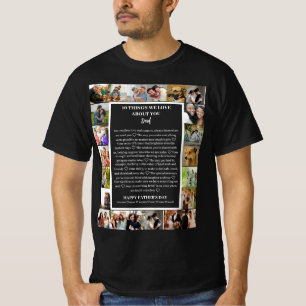 Vater Wertschätzung Vatertag 22 FotoCollage T-Shirt