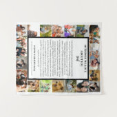 Vater Wertschätzung | Vatertag 22 FotoCollage Wandteppich (Vorderseite (Horizontal))