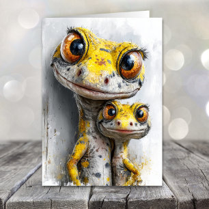 Vater-Whimsical-Geckos-Tag Feiertagskarte
