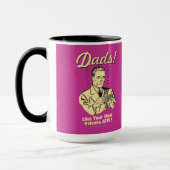 Vater: Wie eigener privater Geldautomat Tasse (Links)