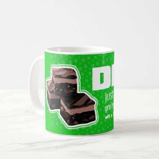 Vater "wie Fudge" lustige Golfer grüne Tasse (Vorderseite Links)