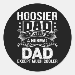 Vater wie normaler Vater, aber viel Cooler Runder Aufkleber