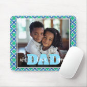 Vater Wir Liebe Sie Blue Green Custom Foto Mousepad (Mit Mouse)
