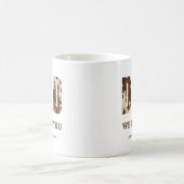 Vater Wir Liebe Sie braune Typografie Western Land Kaffeetasse (Mittel)