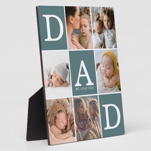 Vater Wir Liebe Sie Foto Collage Plaque Fotoplatte (Seite)