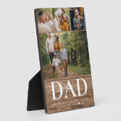 VATER Wir Liebe Sie Foto Collage Rustikale Moderne Fotoplatte (Seite)