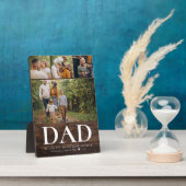 VATER Wir Liebe Sie Foto Collage Rustikale Moderne Fotoplatte (Seite)