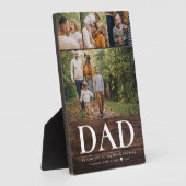 VATER Wir Liebe Sie Foto Collage Rustikale Moderne Fotoplatte (Seite)