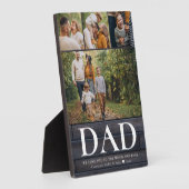 VATER Wir Liebe Sie Foto Collage Rustikale Moderne Fotoplatte (Seite)