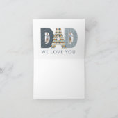 Vater Wir Liebe Sie Foto Grußkarte Karte (Innenseite)