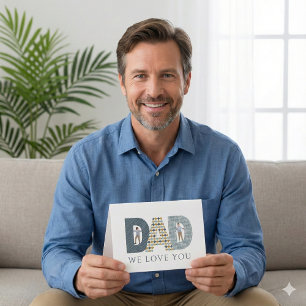 Vater Wir Liebe Sie Foto Grußkarte Karte