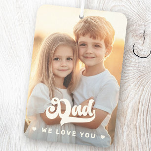 Vater wir Liebe Sie Foto Herzen Text Väter Tag Autolufterfrischer