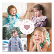 Vater Wir Liebe Sie Fotocollage drucken