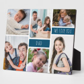 Vater Wir Liebe Sie FotoCollage Fotoplatte (Seite)