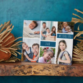 Vater Wir Liebe Sie FotoCollage Fotoplatte (Seite)