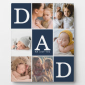 Vater Wir Liebe Sie FotoCollage Fotoplatte (Vorderseite)