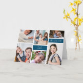 Vater Wir Liebe Sie FotoCollage Karte (Gelbe Blume)