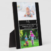 Vater Wir Liebe Sie Gedicht Schwarz-Weiß-Foto Fotoplatte (Seite)