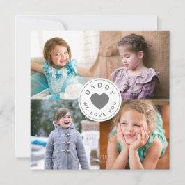 Vater Wir Liebe Sie Herzfoto Collage