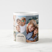 Vater Wir Liebe Sie immer 6 Foto Collage Jumbo Jumbo-Tasse (Vorderseite)