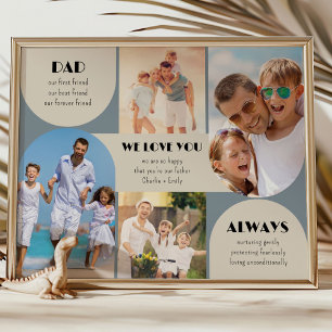 Vater Wir Liebe Sie immer modern 4 Foto Poster