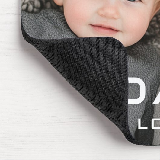 Vater wir Liebe Sie moderne väterliche Foto Mousepad (Ecke)