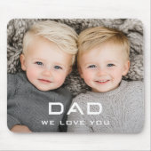 Vater wir Liebe Sie moderne väterliche Foto Mousepad (Vorne)