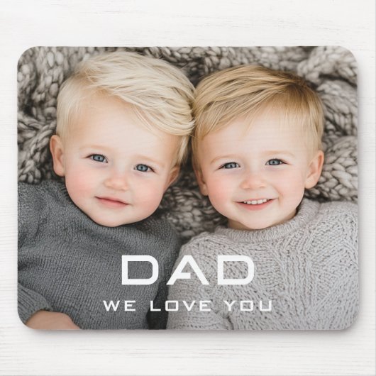 Vater wir Liebe Sie moderne väterliche Foto Mousepad (Vorne)