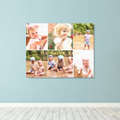Vater Wir Liebe Sie sechs FotoCollage II Leinwanddruck (Insitu (Holzboden))