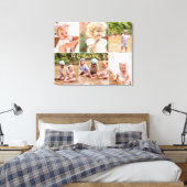 Vater Wir Liebe Sie sechs FotoCollage II Leinwanddruck (Insitu (Schlafzimmer))