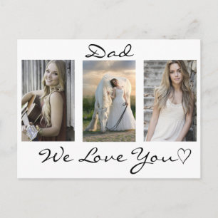Vater, wir Liebe Sie Vatertag Foto Postkarte