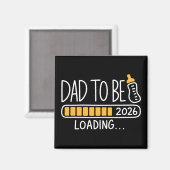 Vater wird 2026 zum Daddy befördert Neuer Vater Magnet (Vorderseite/Rückseite)