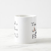 Vater wird auf FISCHEN - die kundengerechte Kaffeetasse (Mittel)