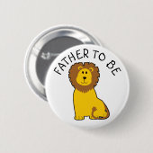 Vater wird Zebra Baby Showknopf Button (Vorne & Hinten)