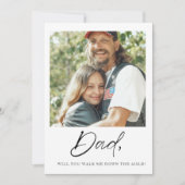 Vater wirst du mich durch die Aisle-Vaterbrücke la Einladung (Vorderseite)