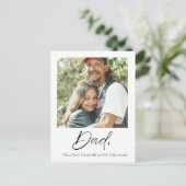 Vater wirst du mich durch die Aisle-Vaterbrücke la Postkarte (Stehend Vorderseite)