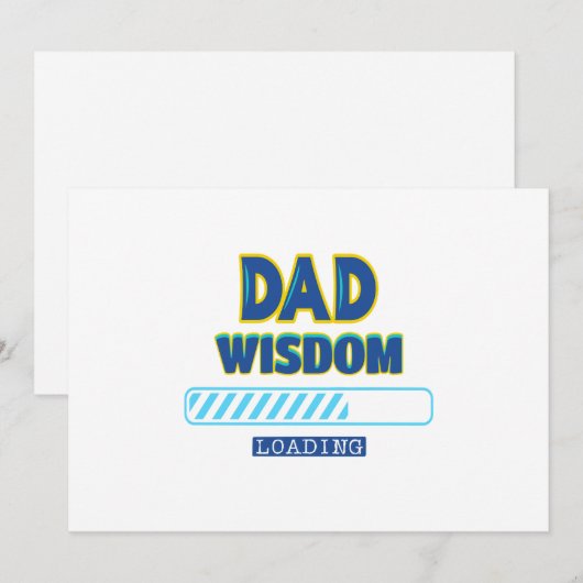 Vater Wisdom Loading Feiertagskarte (Vorne/Hinten)