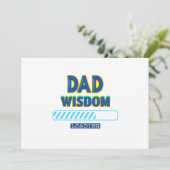 Vater Wisdom Loading Feiertagskarte (Stehend Vorderseite)