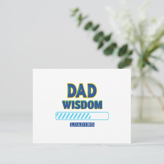 Vater Wisdom Loading Postkarte (Stehend Vorderseite)