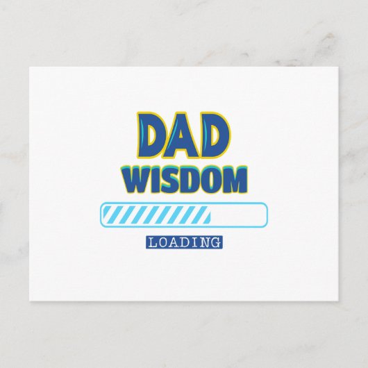 Vater Wisdom Loading Postkarte (Vorderseite)