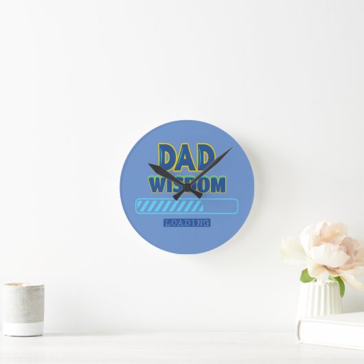 Vater Wisdom Loading Runde Wanduhr (Zuhause)