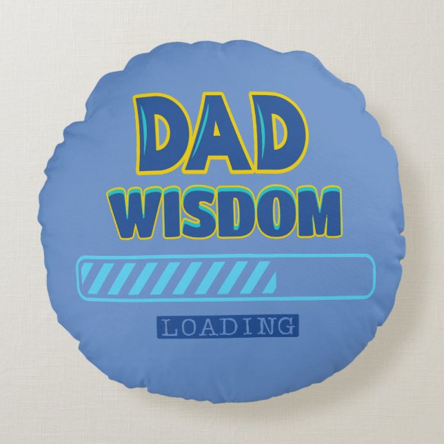 Vater Wisdom Loading Rundes Kissen (Vorderseite)