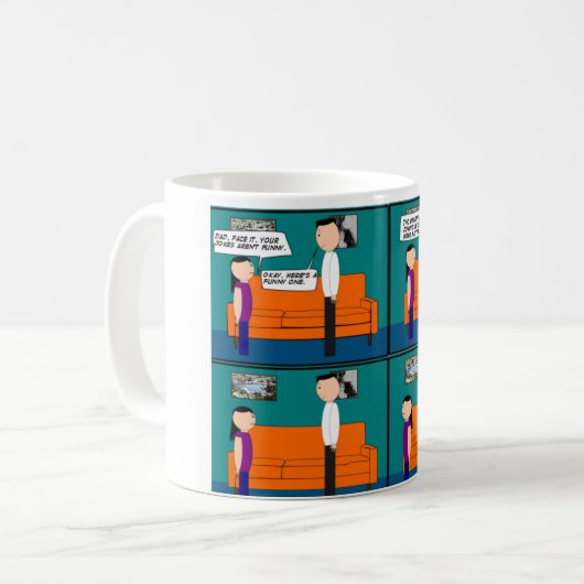 Vater Witz Kaffeetasse (Vorderseite Links)