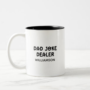 Vater Witz Matching Funny Vathers Tagesgeschenk fü Zweifarbige Tasse