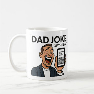 Vater-Witz-Tasse mit täglichem QR-Code – Endlose V Kaffeetasse