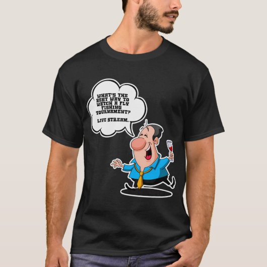 Väter Witze Sammlung Fly Fishing Turnier - Live T-Shirt (Vorderseite)
