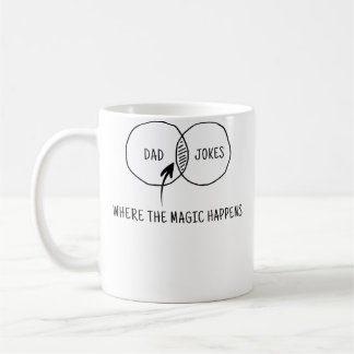 Väter-Witze, wo die Magie passiert Kaffeetasse
